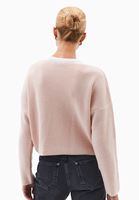 Bayan Pembe Bot Yaka Triko Kazak