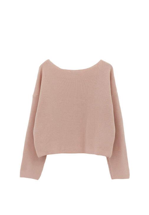 Triko Kazak ve Straight-Fit Denim Pantolon Kombini