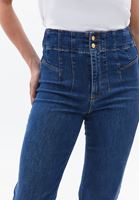 Bayan Mavi Bootcut Denim Pantolon