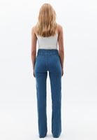 Bayan Mavi Bootcut Denim Pantolon