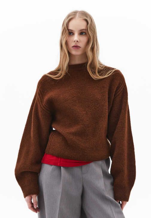 Yün Karışımlı Triko Kazak