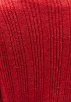 Bayan Kırmızı Yün Karışımlı Düğmeli Hırka