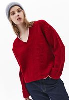 V Yaka Yünlü Kazak ve Pantolon Kombini