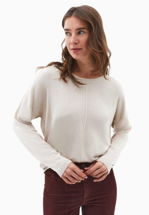 Bej Bot Yaka Triko Kazak