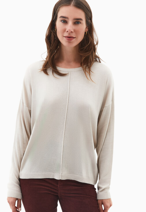 Triko Kazak ve Flare Pantolon Kombini