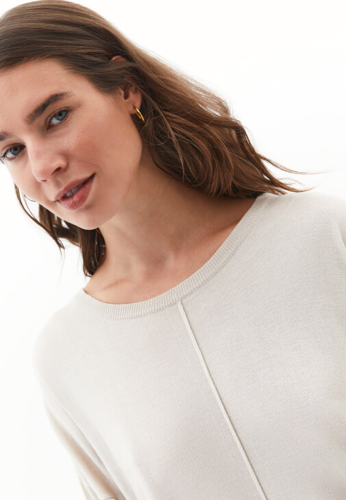 Triko Kazak ve Flare Pantolon Kombini