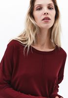 Bayan Bordo Bot Yaka Triko Kazak