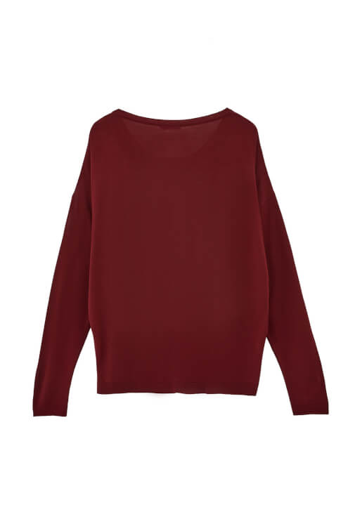 Triko Kazak ve Orta Bel Denim Kombini