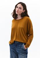 Bayan Kahverengi Bot Yaka Triko Kazak