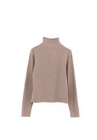 Bayan Kum Beji Yüksek Yaka Düğmeli Bluz