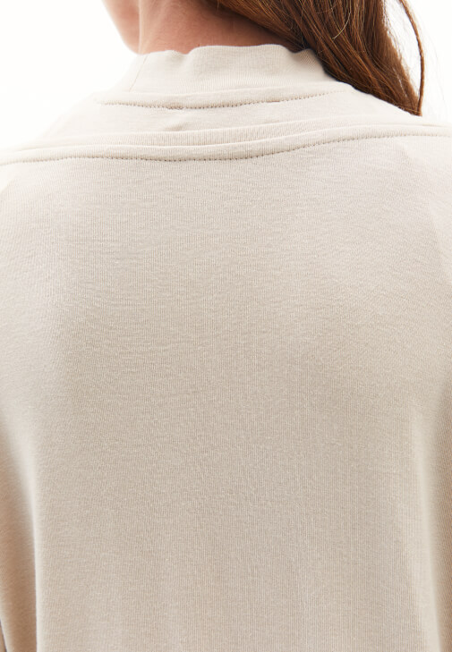 Yüksek Yaka Oversize Tişört - Görsel 5