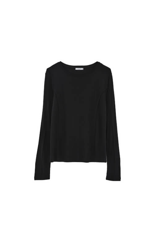 Uzun Kollu Tişört ve Bootcut Pantolon Kombini