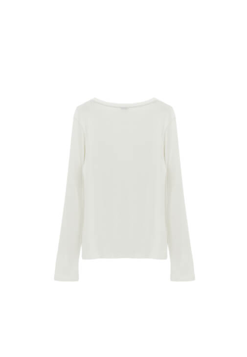 Sıfır Yaka Tişört ve Dikiş Detaylı Pantolon Kombini