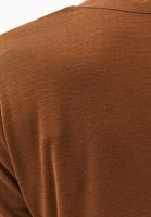 Bayan Kahverengi Loose-Fit Uzun Kollu Tişört