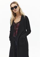 Bayan Siyah Uzun Triko Hırka