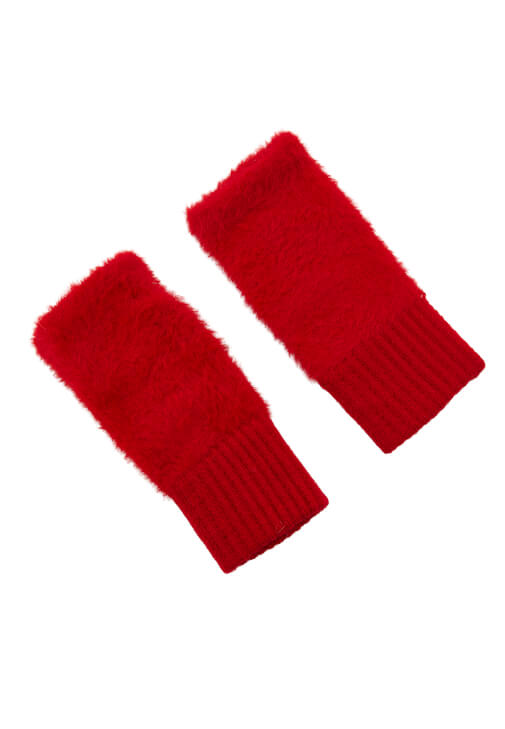 Kırmızı Yumuşak Dokulu Eldiven