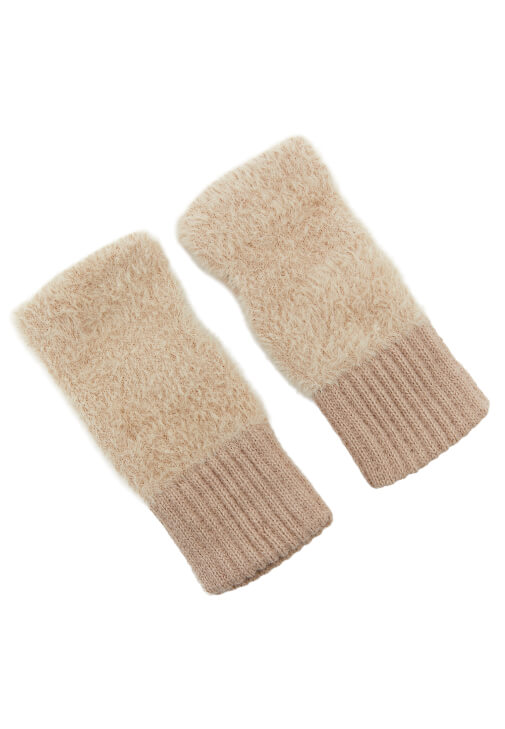 Krem Yumuşak Dokulu Eldiven