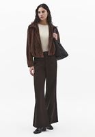 Bayan Kahverengi Wide-Leg Pantolon ( TENCEL™ )