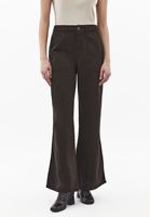 Bayan Kahverengi Wide-Leg Pantolon ( TENCEL™ )