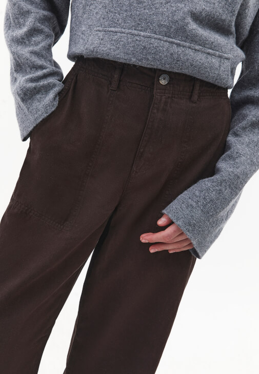 Wide-Leg Pantolon ve Triko Kazak Kombini