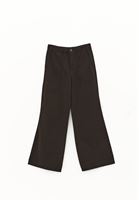 Bayan Kahverengi Wide-Leg Pantolon ( TENCEL™ )