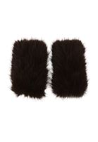 Bayan Kahverengi Peluş Detaylı Eldiven