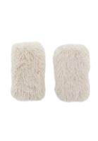 Bayan Krem Peluş Detaylı Eldiven