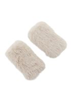 Bayan Krem Peluş Detaylı Eldiven