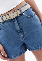 Bayan Krem Tokalı Kemer