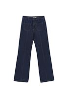 Bayan Mavi Flare Denim Pantolon