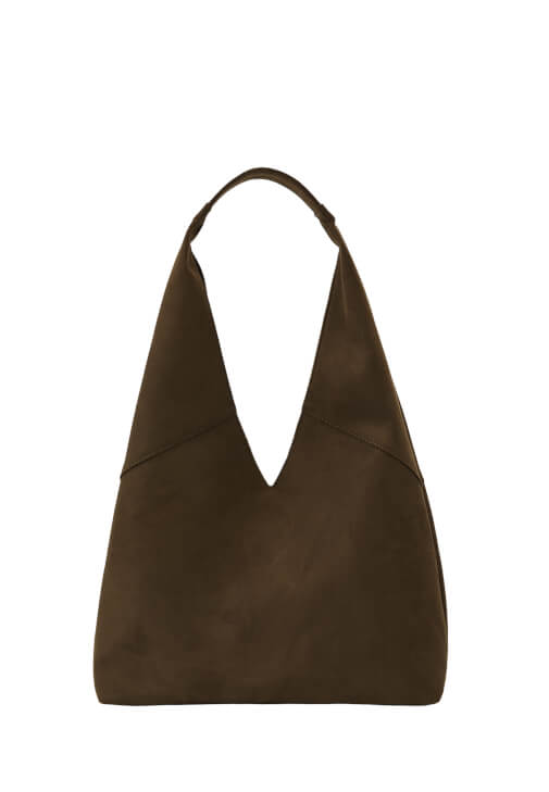 Yeşil Askılı Tote Süet Çanta