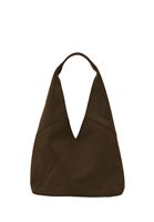 Bayan Yeşil Askılı Tote Süet Çanta