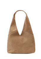 Bayan Bej Askılı Tote Süet Çanta