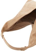 Bayan Bej Askılı Tote Süet Çanta