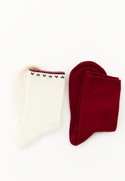 Çok Renkli İkili Çorap Seti