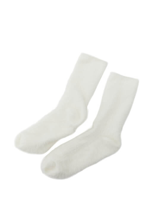 Krem Yumuşak Dokulu Çorap