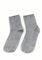 Bayan Gri Basic Çorap