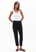 Bayan Siyah Ultra Yüksek Bel Mom-Fit Pantolon