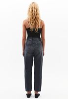 Women Grey Ultra High Rise Mom Fit Jeans
