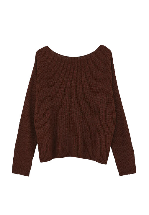 Triko Kazak ve Mini Şort Kombini