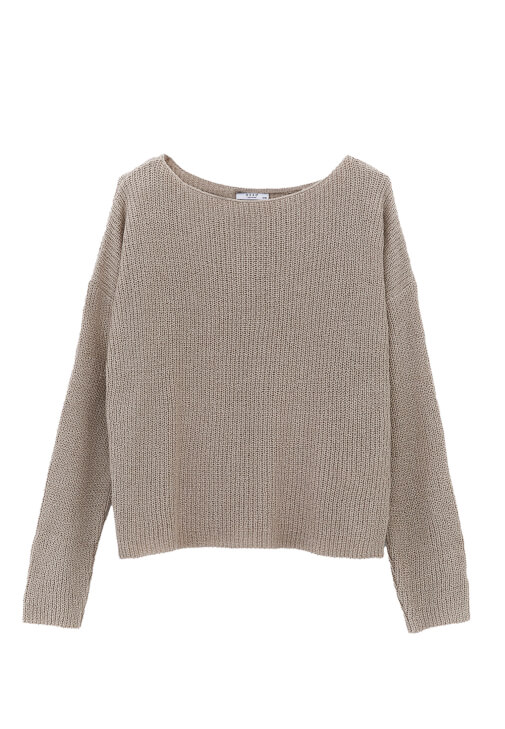 Bot Yaka Kazak ve Tencel Şort Kombini