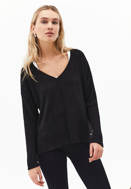 Triko Kazak ve Tayt Kombini