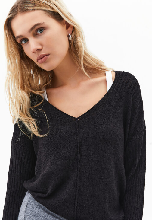 Triko Kazak ve Tayt Kombini