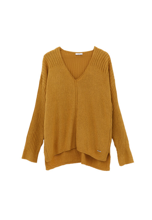 Triko Kazak ve Tencel Etek Kombini