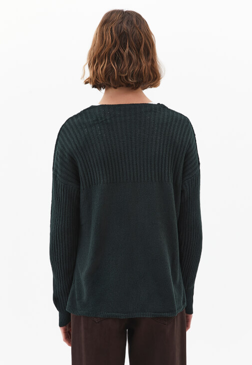 Kazak ve Boru Paça Pantolon Kombini