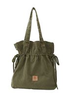 Bayan Yeşil Büzgülü Kol Çantası