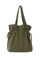 Bayan Yeşil Büzgülü Kol Çantası