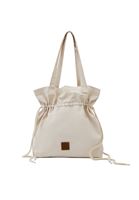 Bayan Krem Büzgülü Kol Çantası