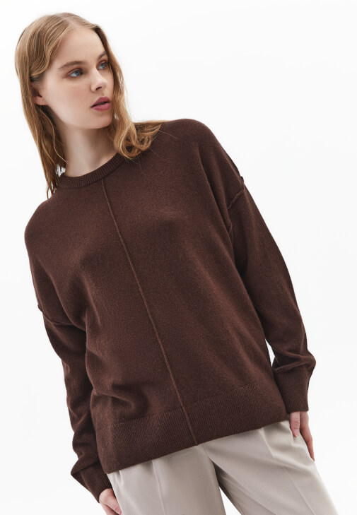 Kaşmir Karışımlı Kazak ve Pantolon Kombini