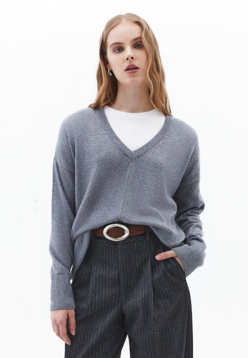  Kaşmir Karışımlı Yün Kazak